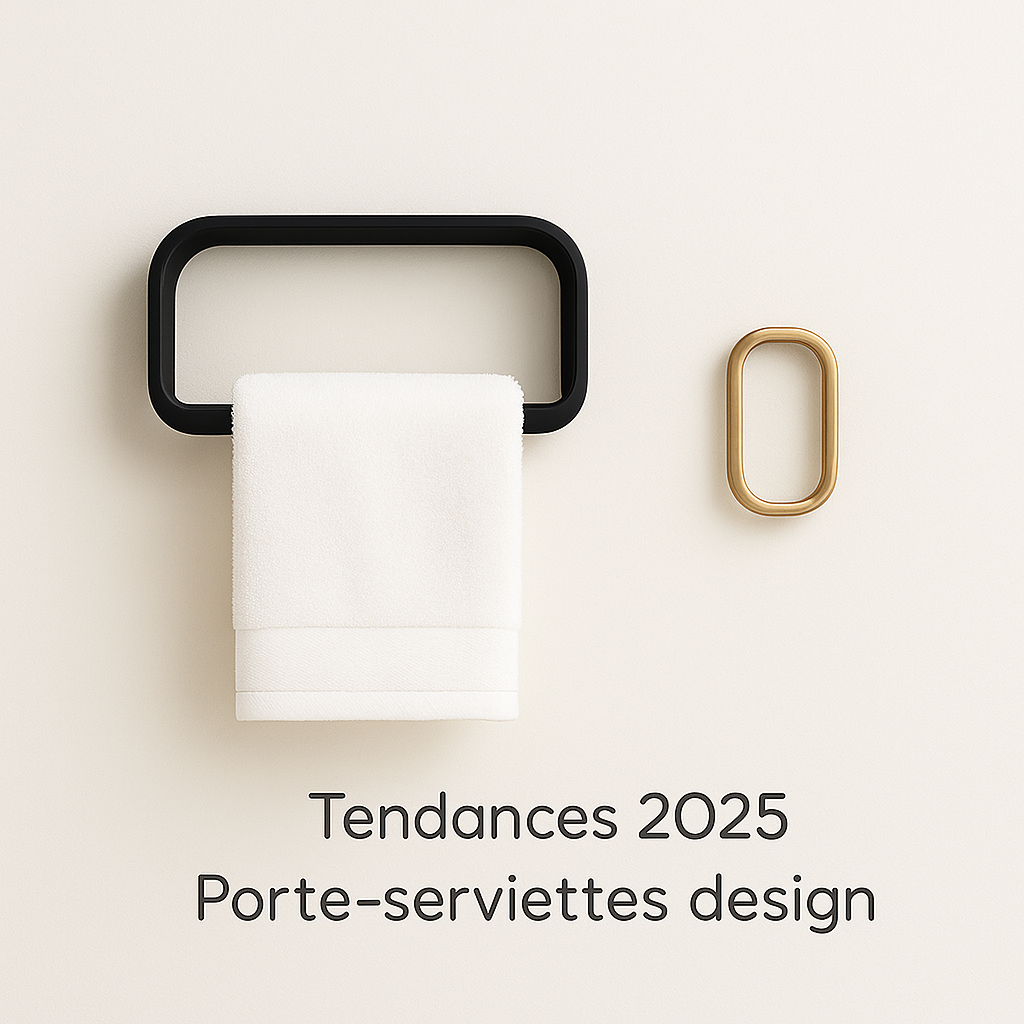 Les tendances 2025 des porte-serviettes design pour sublimer votre salle de bain