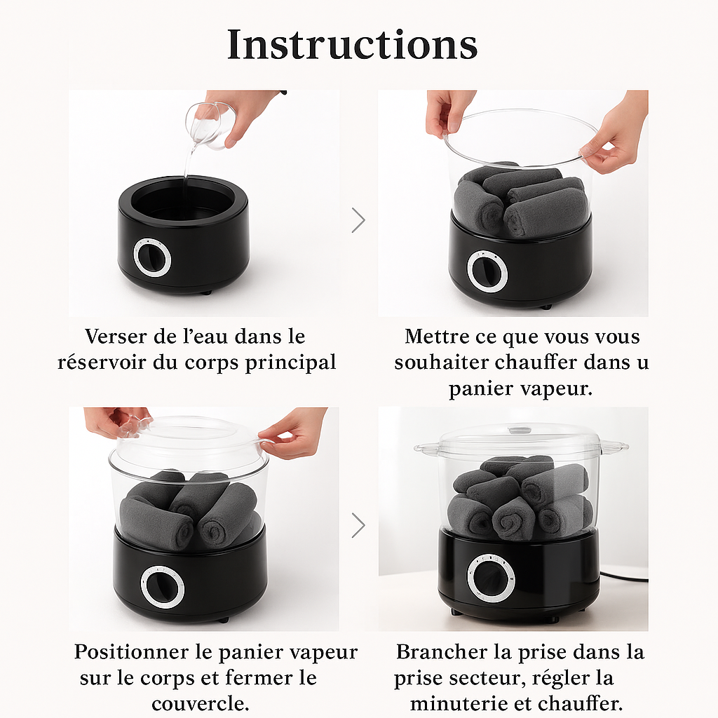 Chauffe-serviettes électrique à vapeur